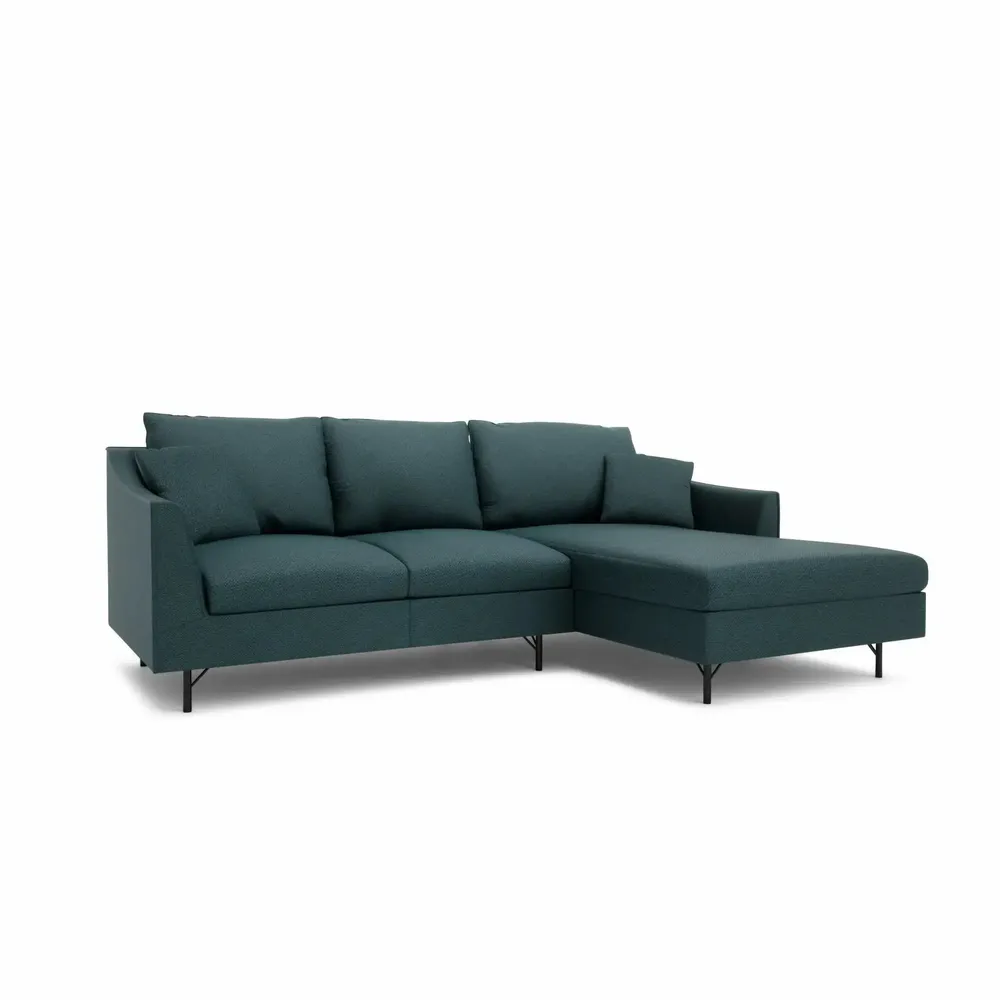 Sofas for hospitalities & contracts - 4-Seater Right Corner Sofa ALFAMA - Deep Blue - CITY SOFA