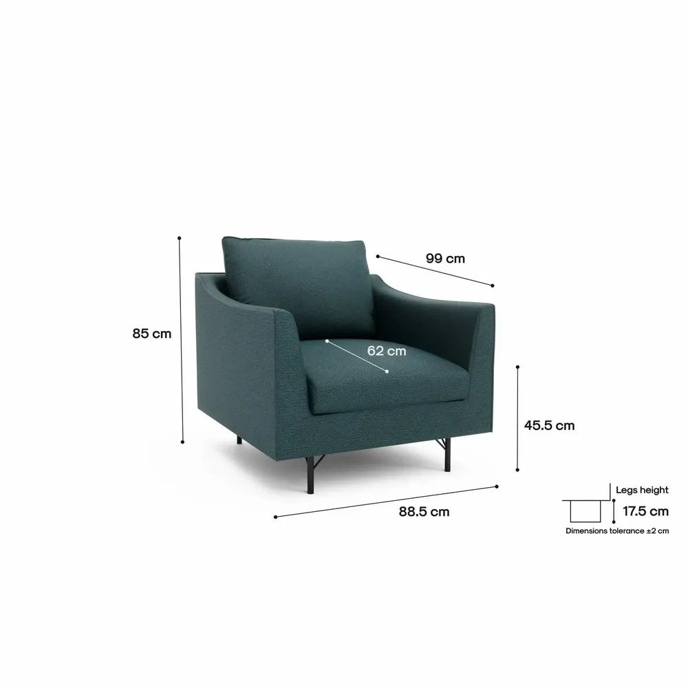 Lounge chairs for hospitalities & contracts - Armchair ALFAMA - Deep Blue - CITY SOFA