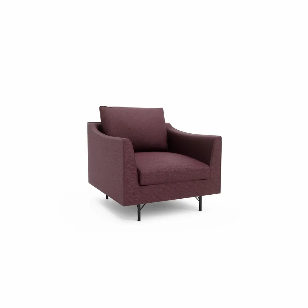 Lounge chairs for hospitalities & contracts - Armchair ALFAMA - Burgundy - CITY SOFA