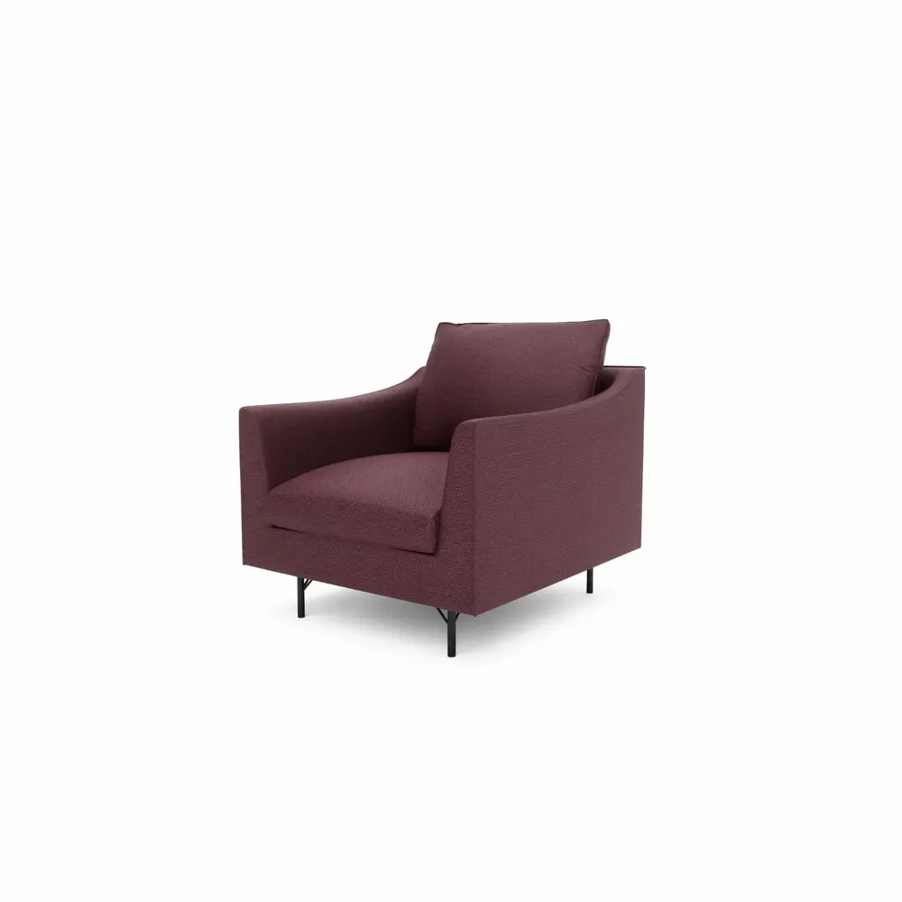 Lounge chairs for hospitalities & contracts - Armchair ALFAMA - Burgundy - CITY SOFA