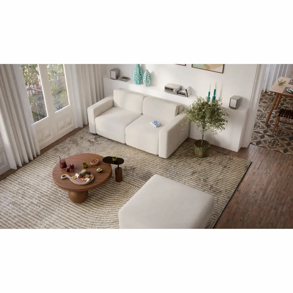 Sofas for hospitalities & contracts - 2-Seater Modular Sofa GRACIA - Cream Beige - CITY SOFA
