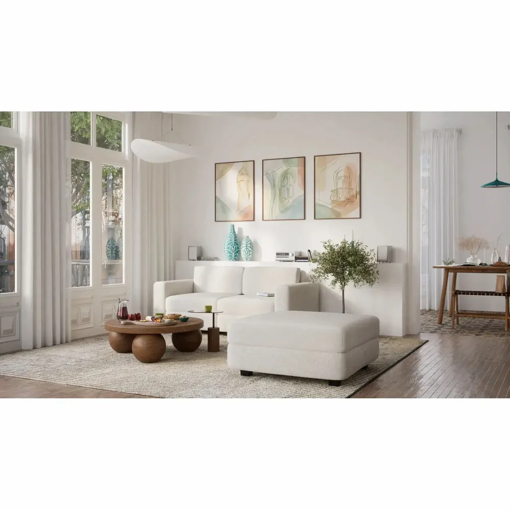 Sofas for hospitalities & contracts - 2-Seater Modular Sofa GRACIA - Cream Beige - CITY SOFA