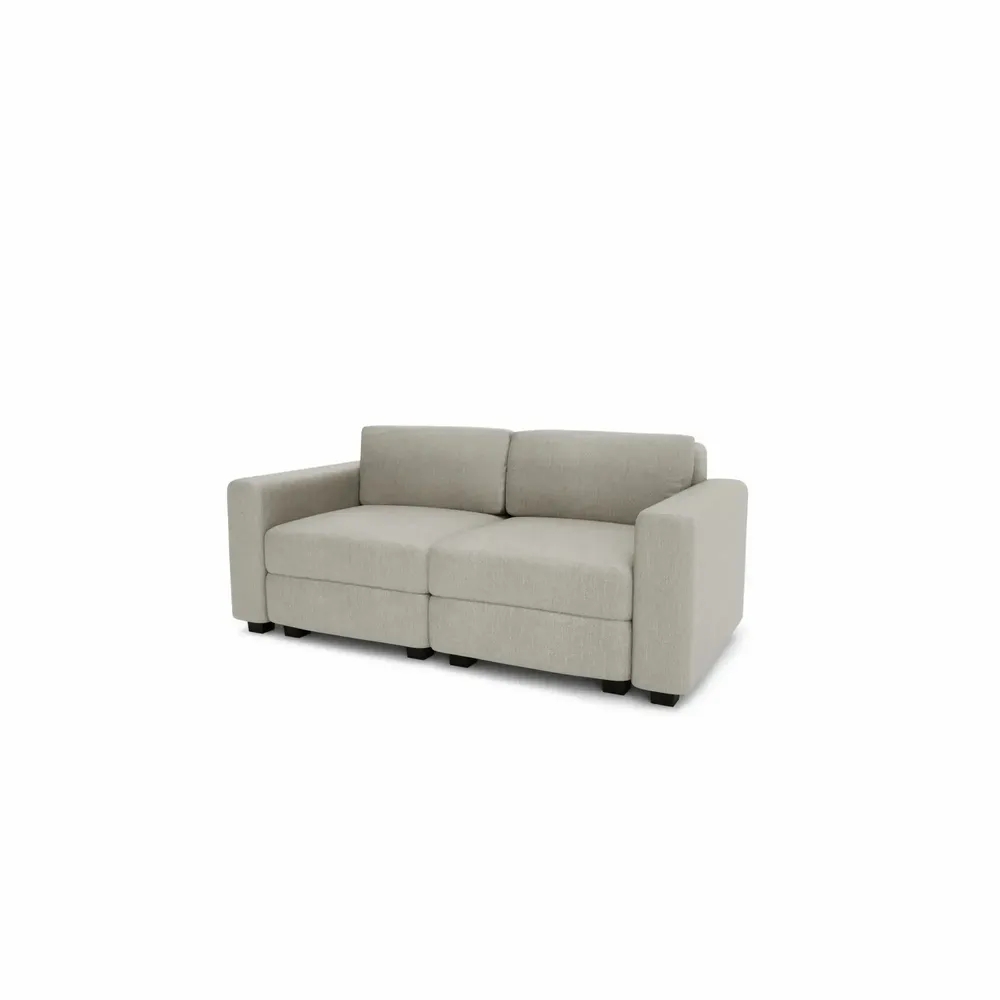 Sofas for hospitalities & contracts - 2-Seater Modular Sofa GRACIA - Beige Grey - CITY SOFA