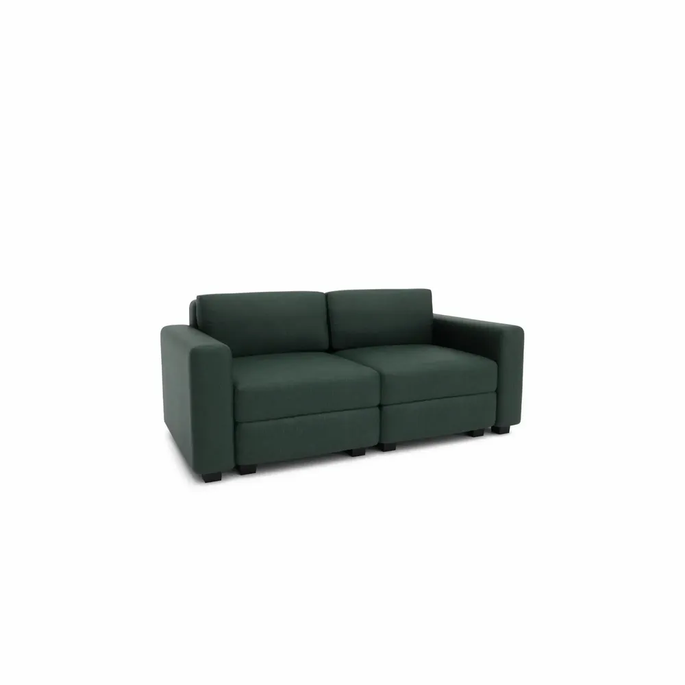 Sofas for hospitalities & contracts - 2-Seater Modular Sofa GRACIA - Green - CITY SOFA