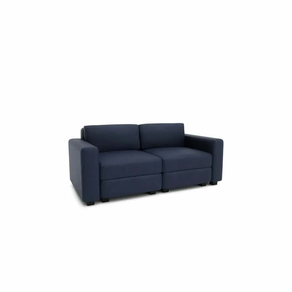 Sofas for hospitalities & contracts - 2-Seater Modular Sofa GRACIA - Dark Blue - CITY SOFA
