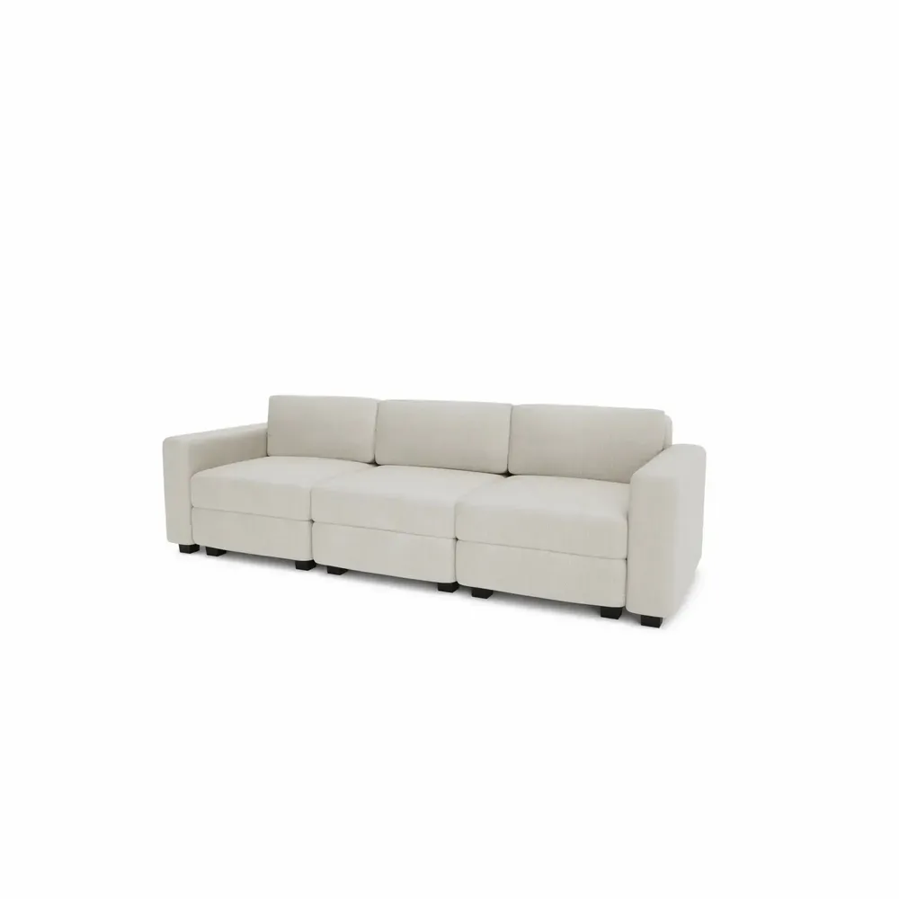 Sofas for hospitalities & contracts - 3-Seater Modular Sofa GRACIA - Cream Beige - CITY SOFA