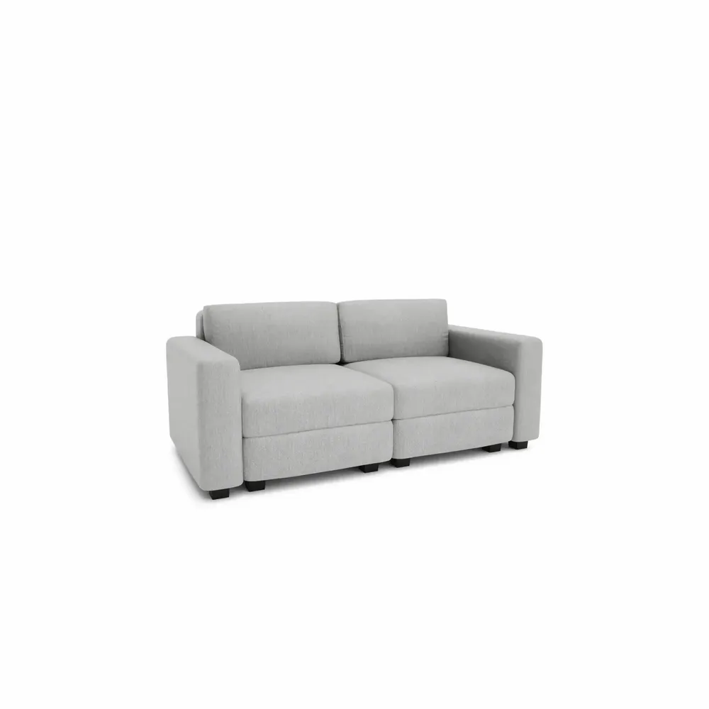 Sofas for hospitalities & contracts - 2-Seater Modular Sofa GRACIA - Grey - CITY SOFA