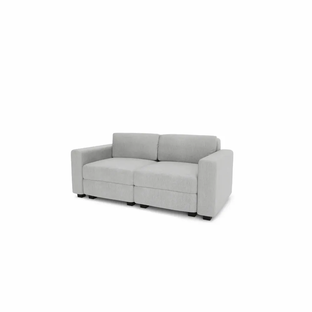Sofas for hospitalities & contracts - 2-Seater Modular Sofa GRACIA - Grey - CITY SOFA