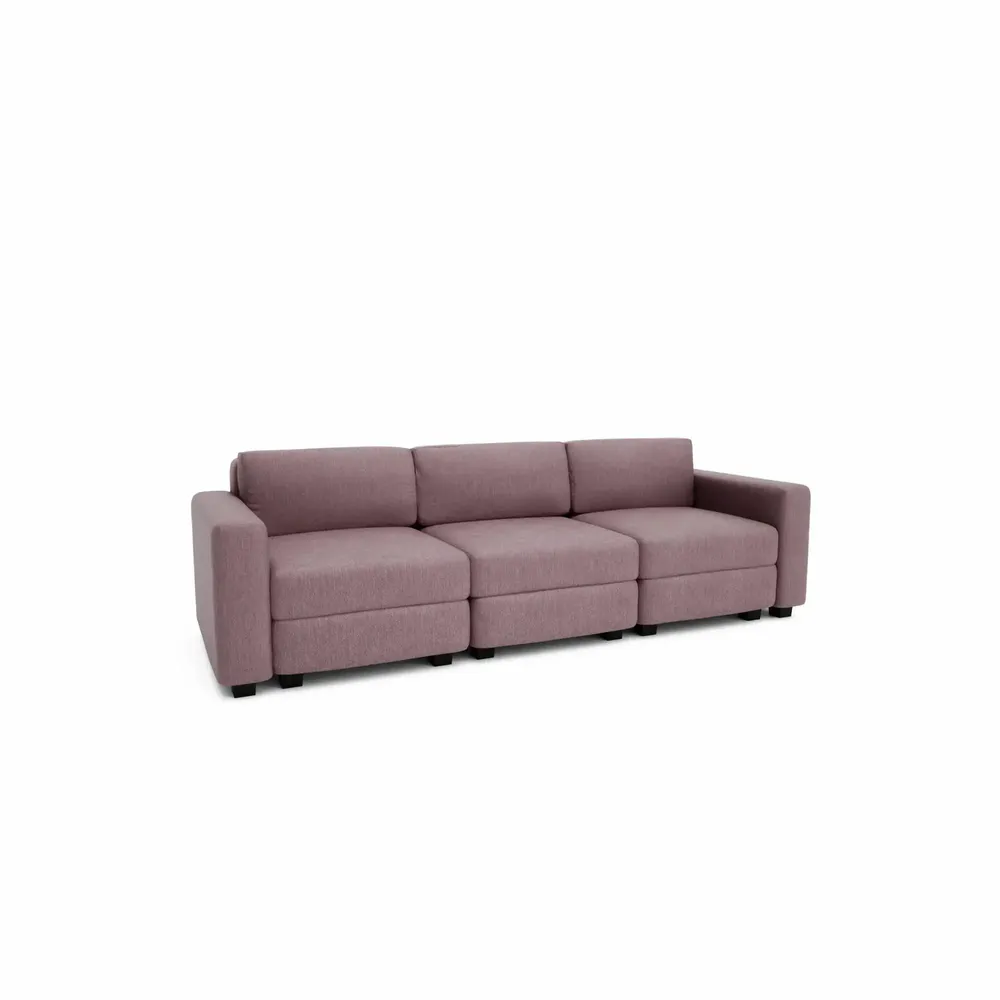 Sofas for hospitalities & contracts - 3-Seater Modular Sofa GRACIA - Dusty Pink - CITY SOFA