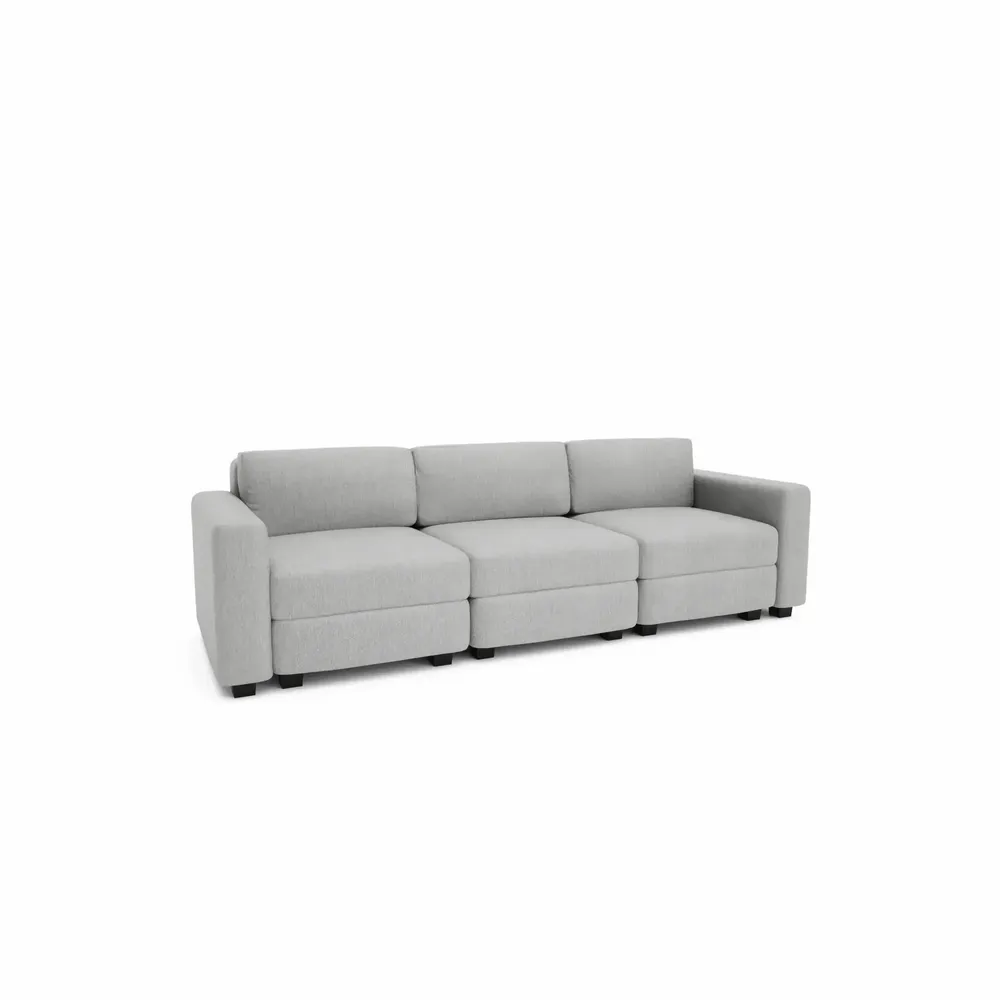 Sofas for hospitalities & contracts - 3-Seater Modular Sofa GRACIA - Grey - CITY SOFA