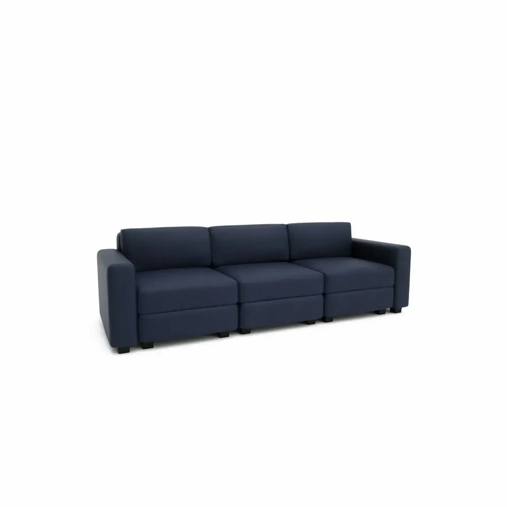 Sofas for hospitalities & contracts - 3-Seater Modular Sofa GRACIA - Dark Blue - CITY SOFA