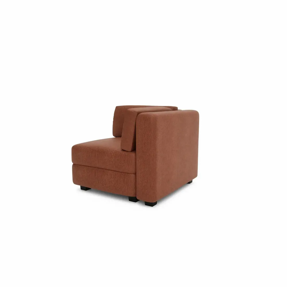 Canapés pour collectivités - Canapé modulable GRACIA - Module d'angle - Terre cuite - CITY SOFA