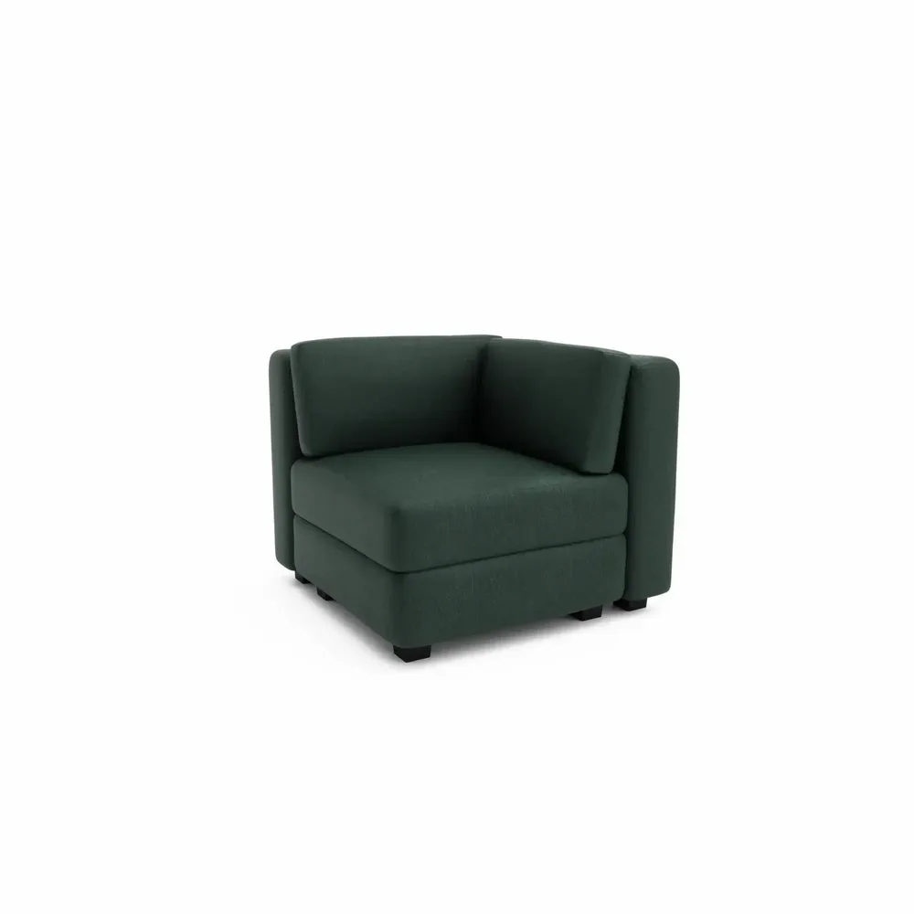 Canapés pour collectivités - Canapé modulable GRACIA - Module d'angle - Vert - CITY SOFA