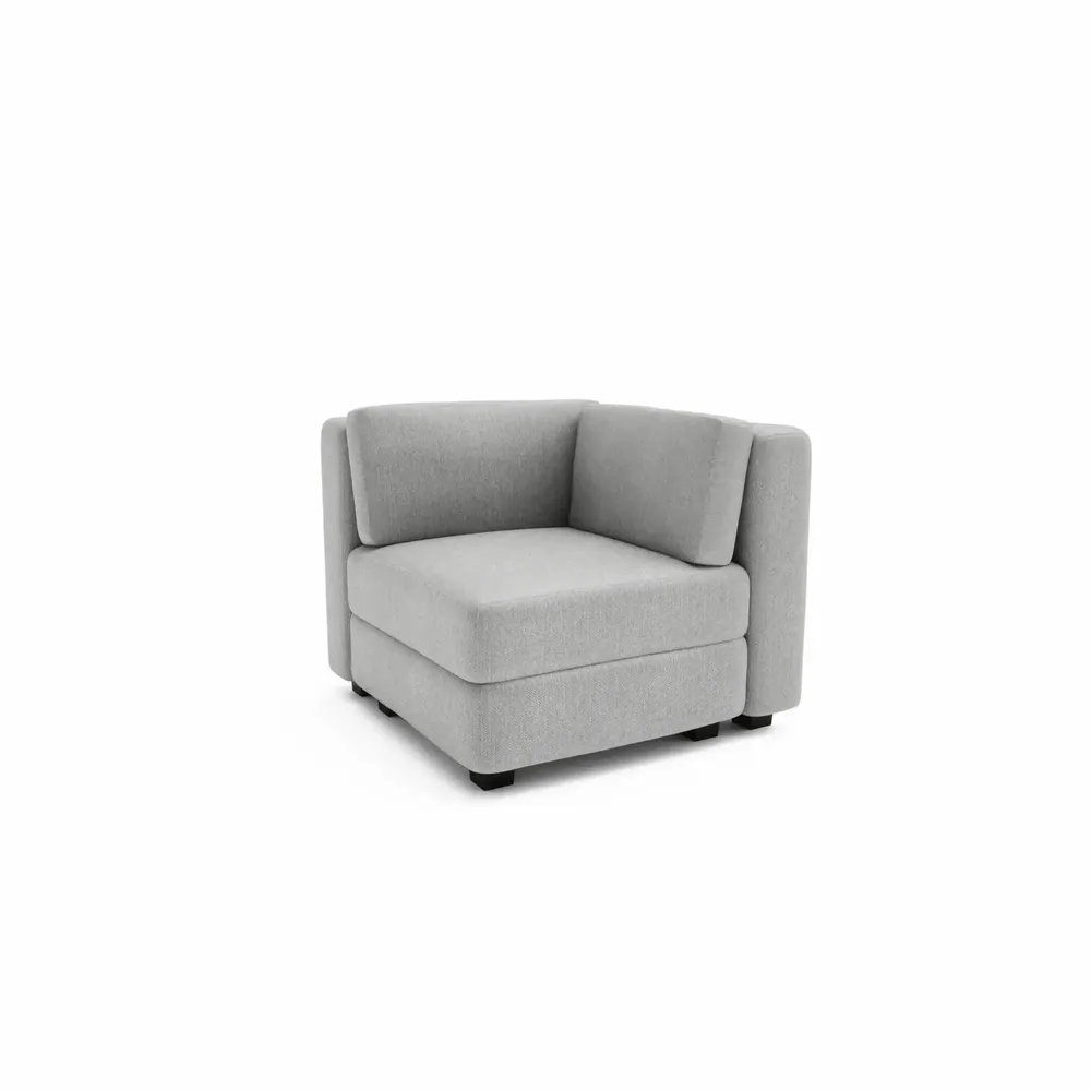 Canapés pour collectivités - Canapé modulable GRACIA - Module d'angle - Gris - CITY SOFA