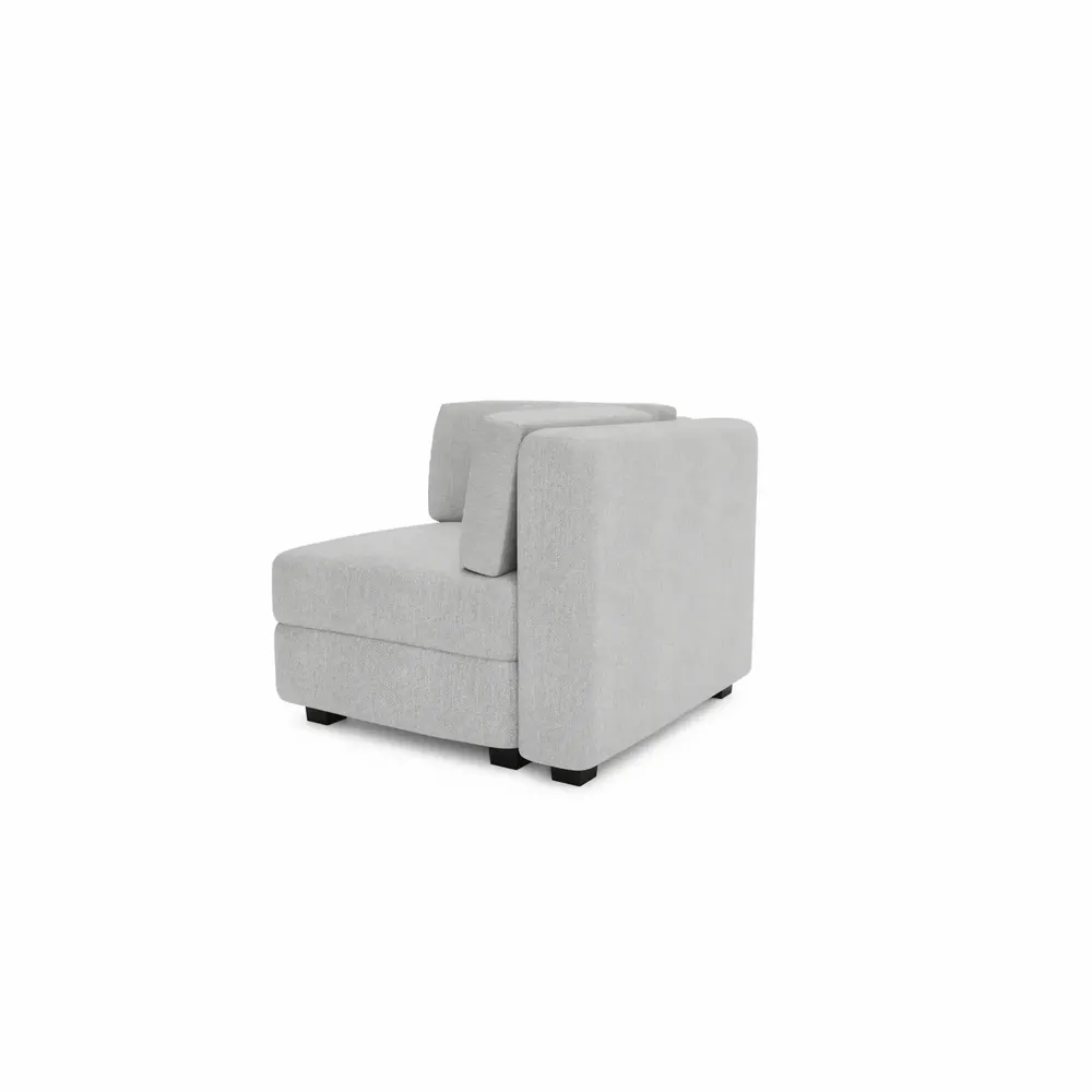 Canapés pour collectivités - Canapé modulable GRACIA - Module d'angle - Gris - CITY SOFA