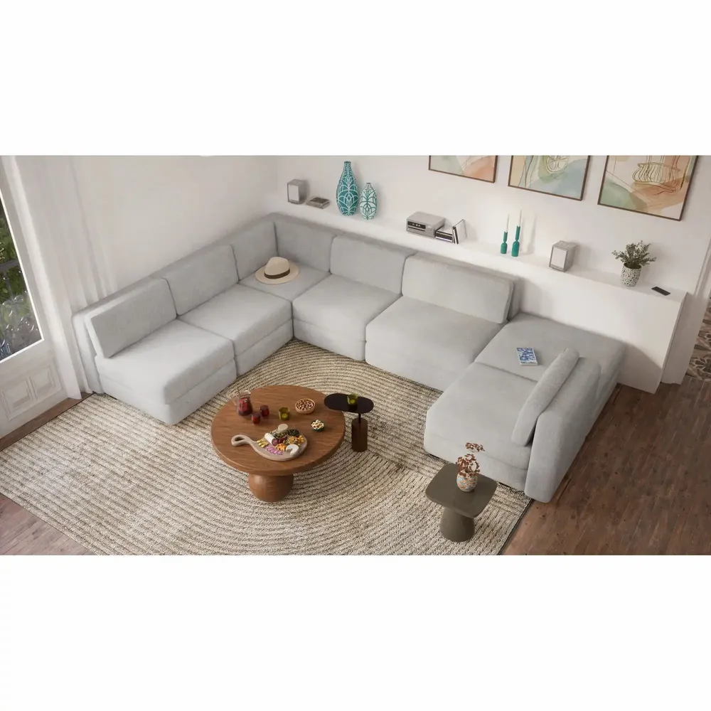 Canapés pour collectivités - Canapé modulable GRACIA - Module d'angle - Gris - CITY SOFA