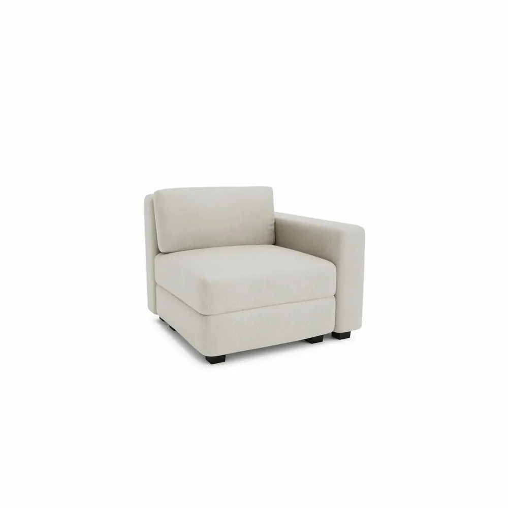 Sofas for hospitalities & contracts - Modular Sofa GRACIA - End Module - Cream Beige - CITY SOFA