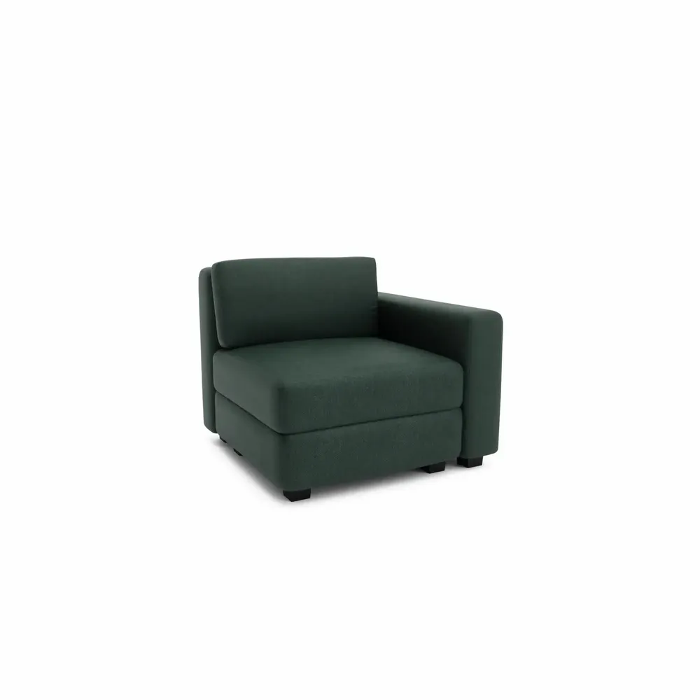 Sofas for hospitalities & contracts - Modular Sofa GRACIA - End Module - Green - CITY SOFA