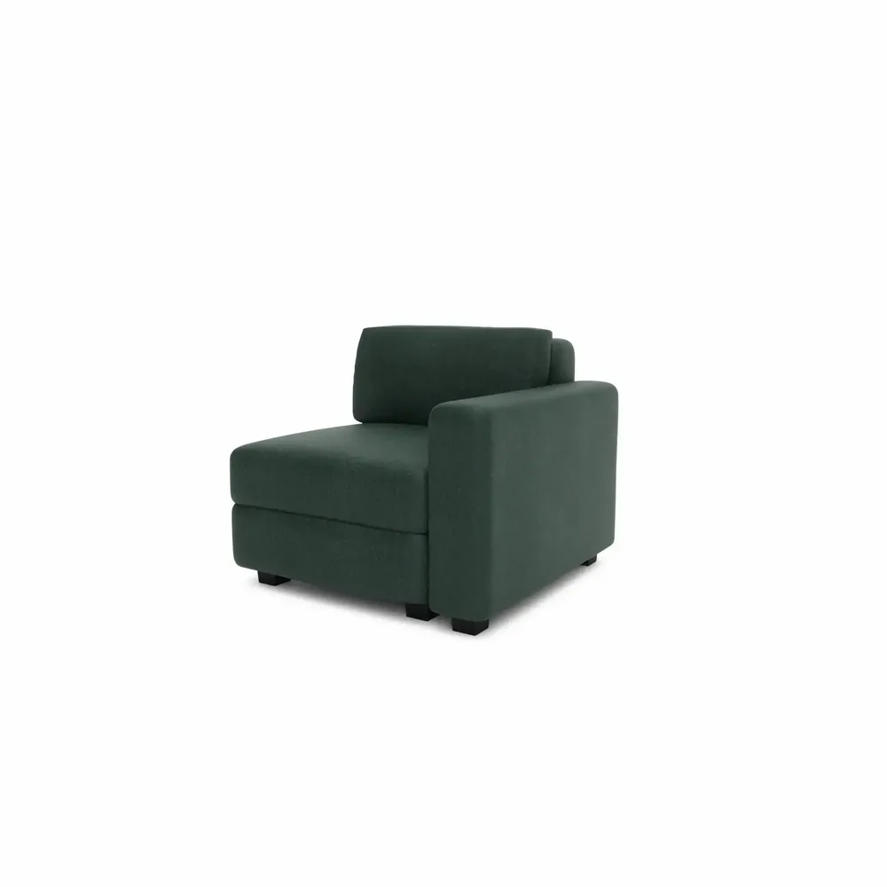 Sofas for hospitalities & contracts - Modular Sofa GRACIA - End Module - Green - CITY SOFA