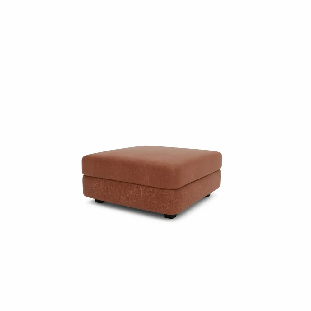 Sofas for hospitalities & contracts - Modular Sofa GRACIA - Large Pouf Module - Terracotta - CITY SOFA