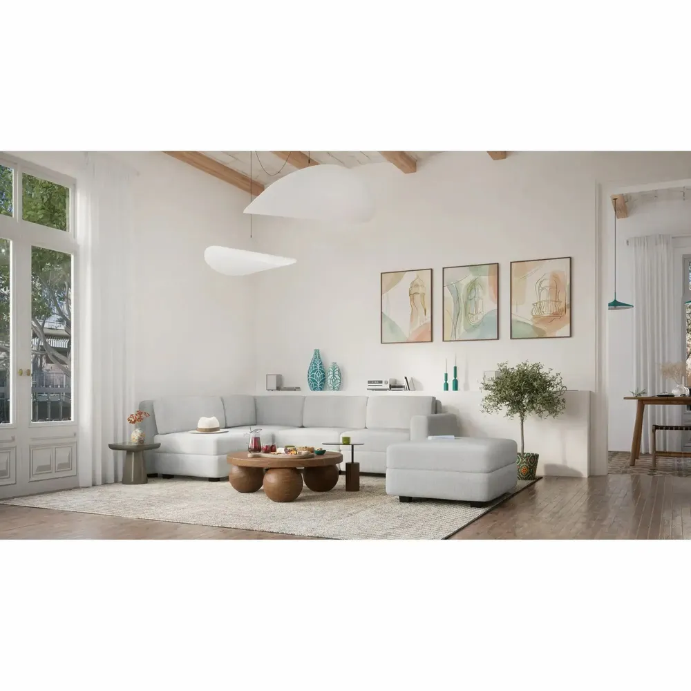 Sofas for hospitalities & contracts - Modular Sofa GRACIA - Large Single Module - Grey - CITY SOFA