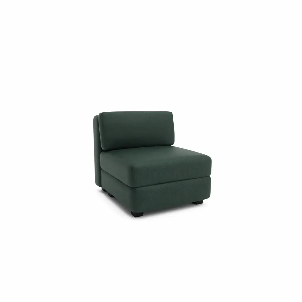 Sofas for hospitalities & contracts - Modular Sofa GRACIA - Single Module - Green - CITY SOFA