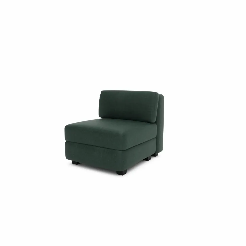 Sofas for hospitalities & contracts - Modular Sofa GRACIA - Single Module - Green - CITY SOFA