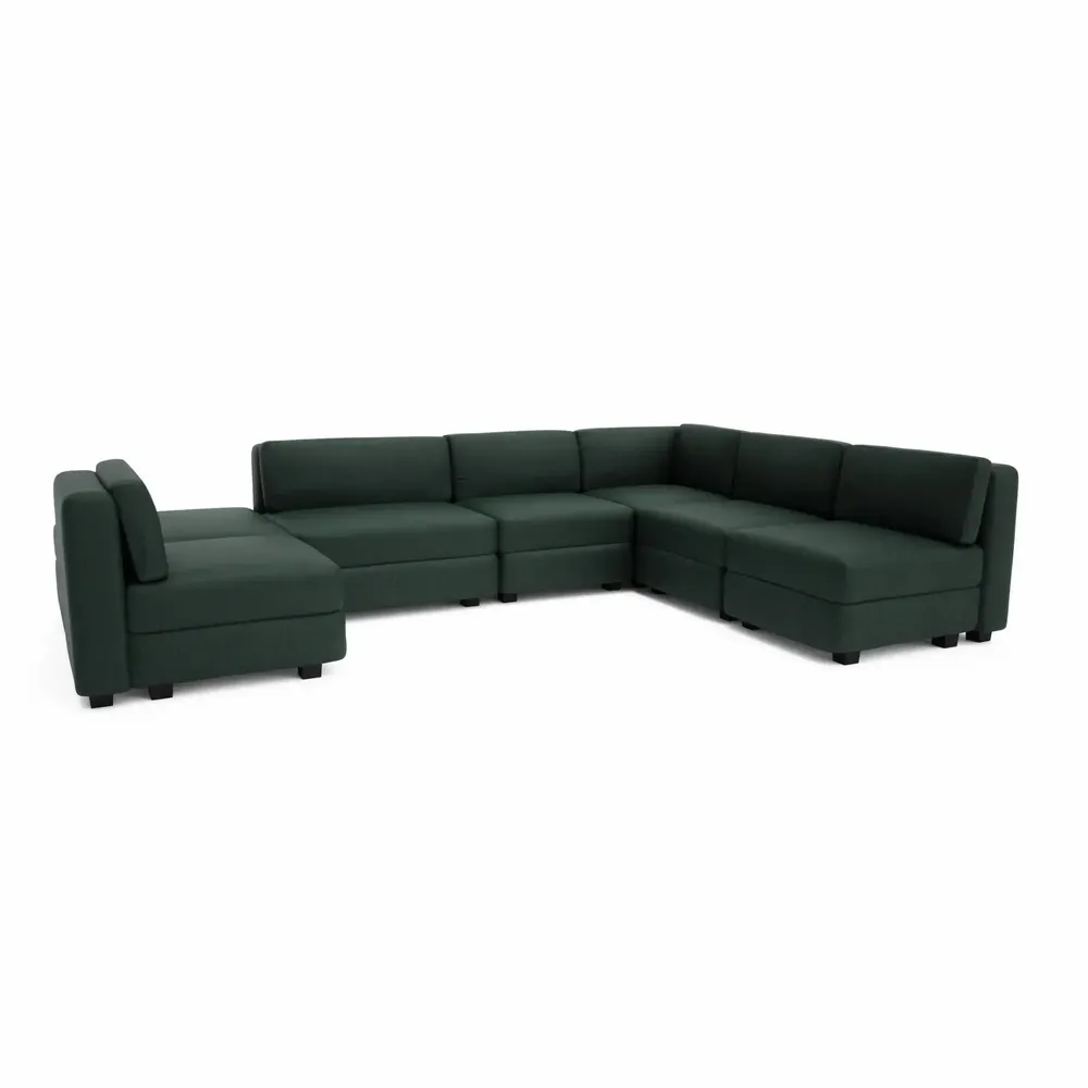 Sofas for hospitalities & contracts - Modular Sofa GRACIA - U-shaped 160 x 340 x 230 cm - Green - CITY SOFA