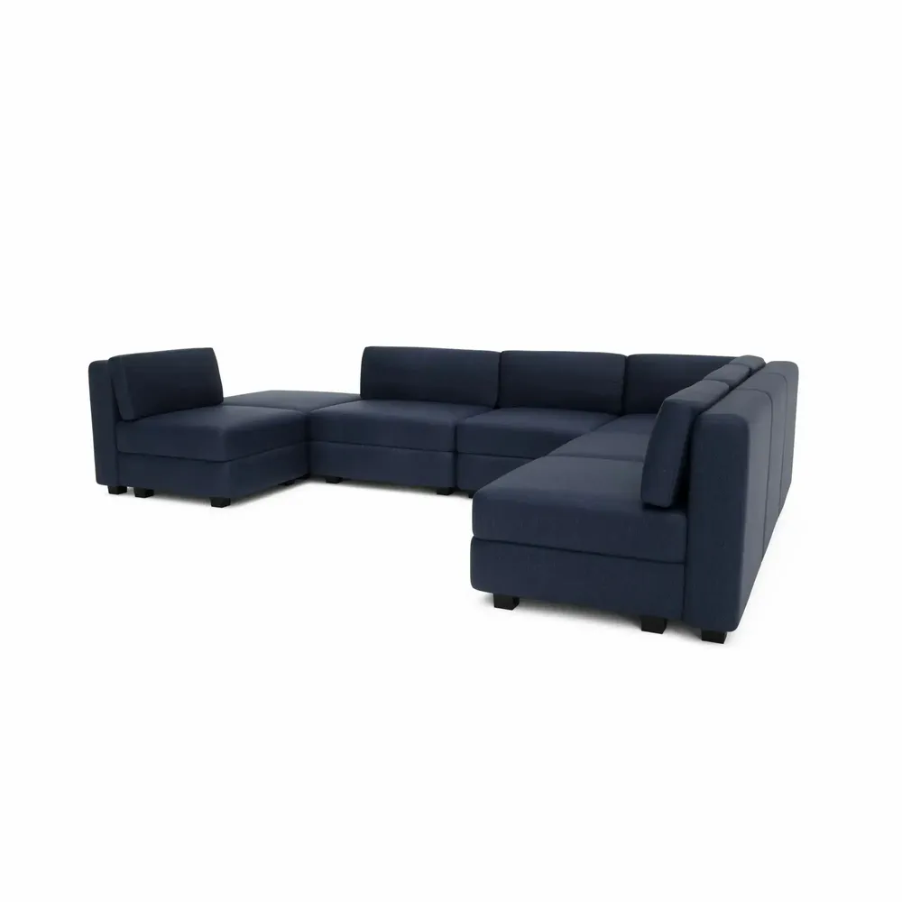 Sofas for hospitalities & contracts - Modular Sofa GRACIA - U-shaped 160 x 340 x 230 cm - Dark Blue - CITY SOFA