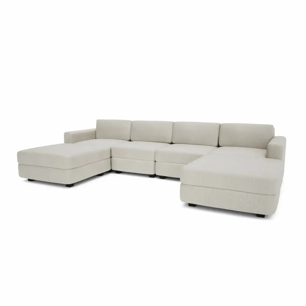 Sofas for hospitalities & contracts - Modular Sofa GRACIA - U-shaped 180 x 320 x 180 cm - Cream Beige - CITY SOFA