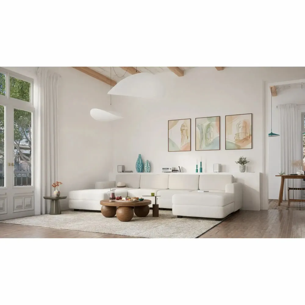 Sofas for hospitalities & contracts - Modular Sofa GRACIA - U-shaped 180 x 320 x 180 cm - Cream Beige - CITY SOFA