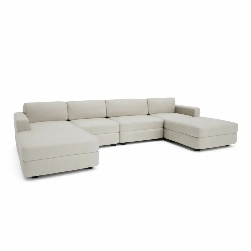 Sofas for hospitalities & contracts - Modular Sofa GRACIA - U-shaped 180 x 340 x 180 cm - Cream Beige - CITY SOFA