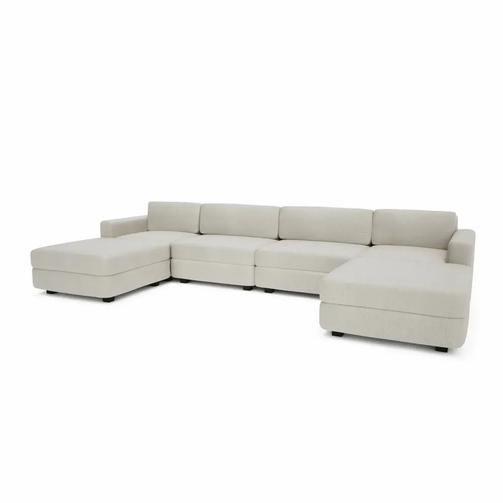 Sofas for hospitalities & contracts - Modular Sofa GRACIA - U-shaped 180 x 360 x 180 cm - Cream Beige - CITY SOFA