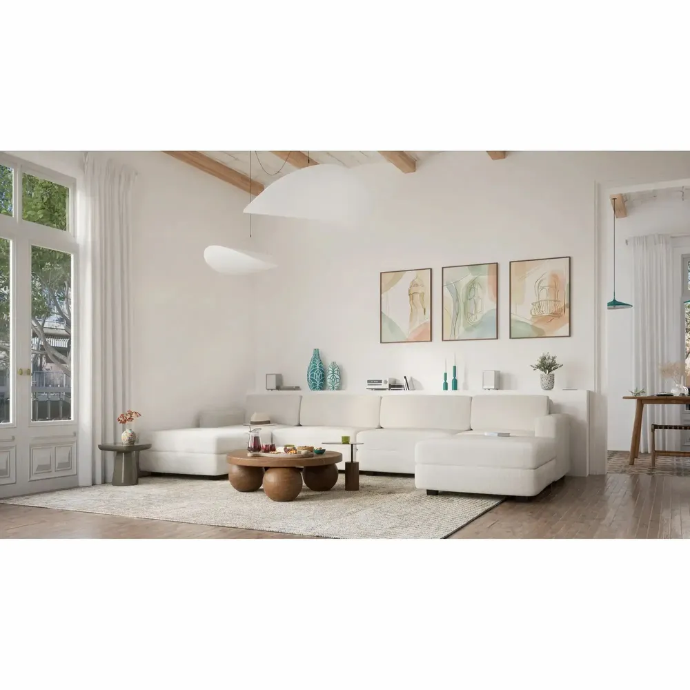 Sofas for hospitalities & contracts - Modular Sofa GRACIA - U-shaped 180 x 360 x 180 cm - Cream Beige - CITY SOFA