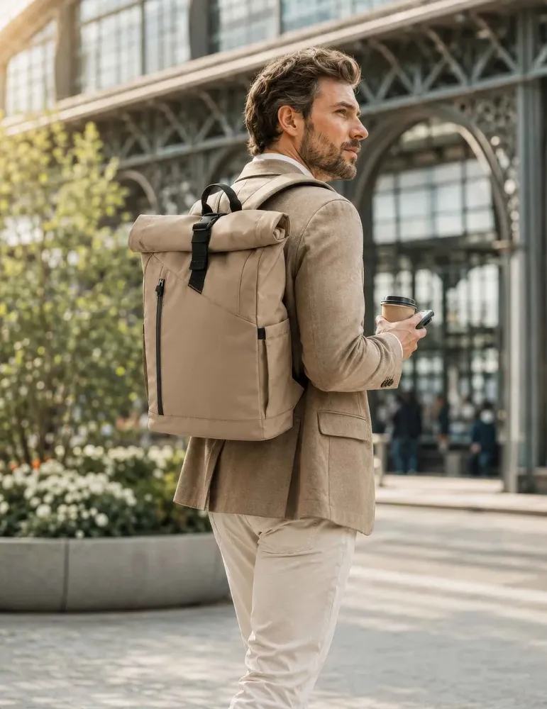 Accessoires de voyage - URBAN SAND ROLL TOP Sac à dos - TROIKA GERMANY