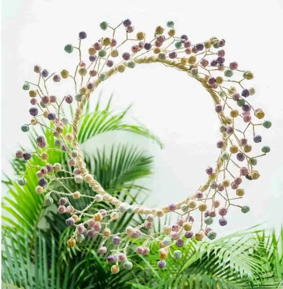 Other Christmas decorations - Kantha Wreath - MAISON MIEKO