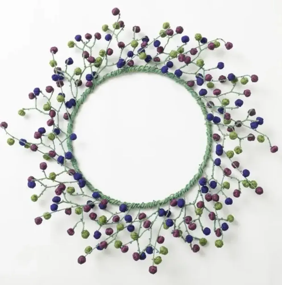 Other Christmas decorations - Kantha Wreath - MAISON MIEKO