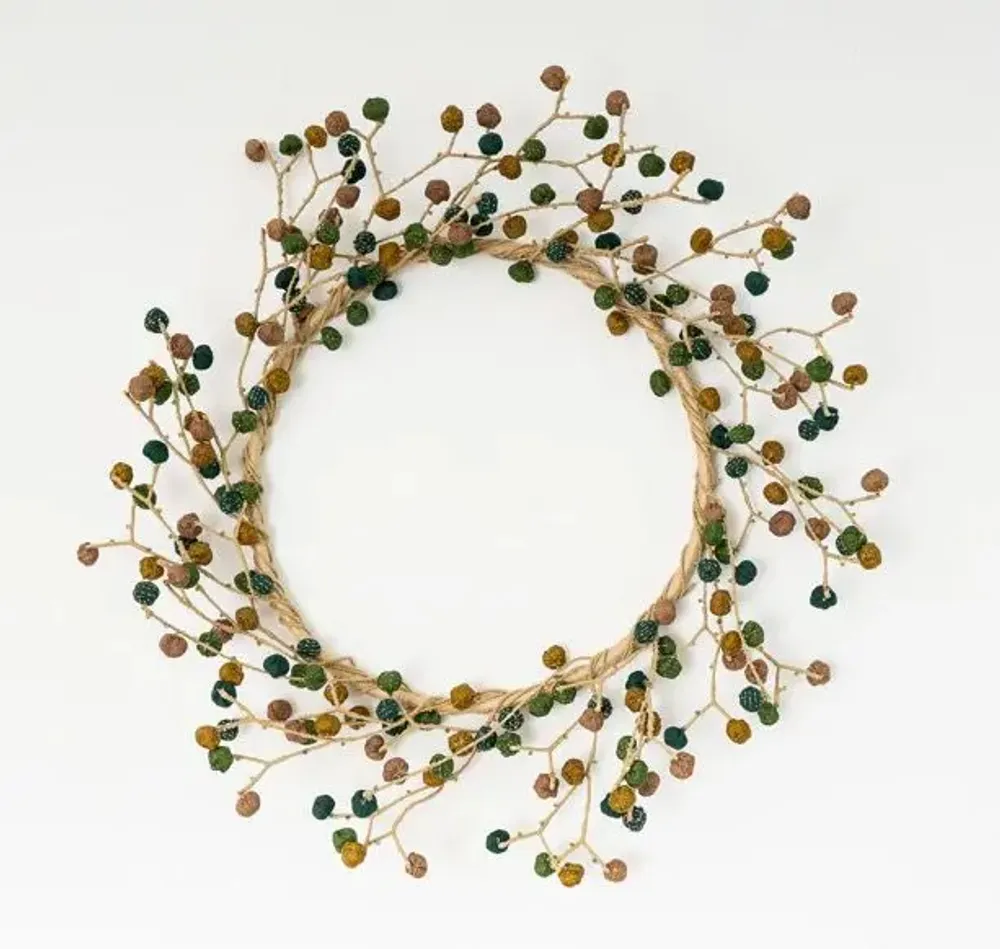 Other Christmas decorations - Kantha Wreath - MAISON MIEKO