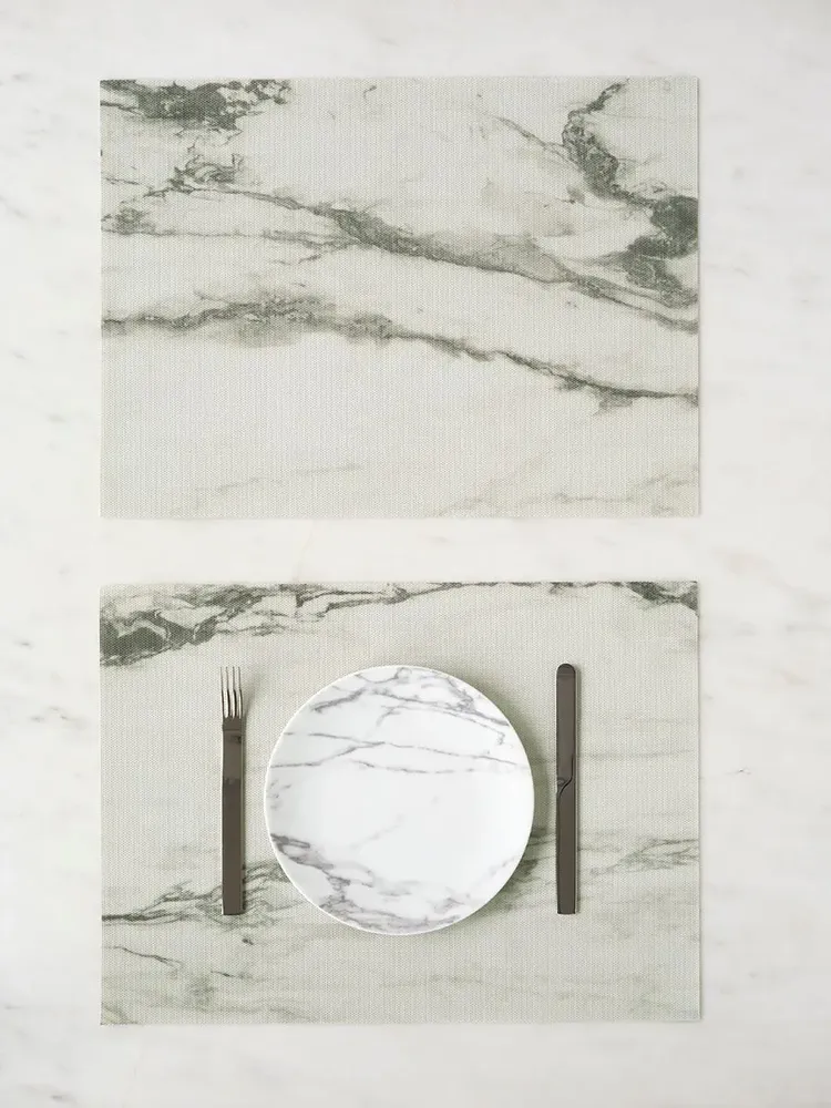Tapis contemporains - Set de table et tapis MARBLE - CHILEWICH
