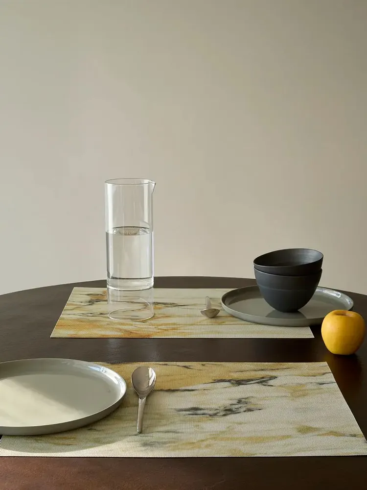 Tapis contemporains - Set de table et tapis MARBLE - CHILEWICH