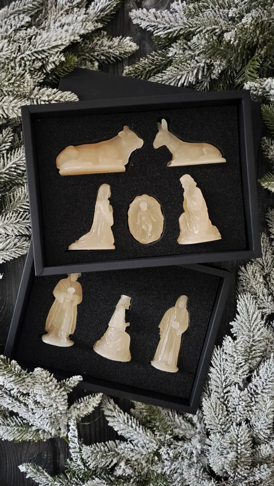 Objets de décoration - Coffrets "Crèches" & "Rois Mages" - CIERGERIE DES PREMONTRES
