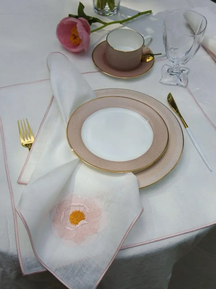 Linge de table textile - PIVOINE - serviette - ARTIPARIS