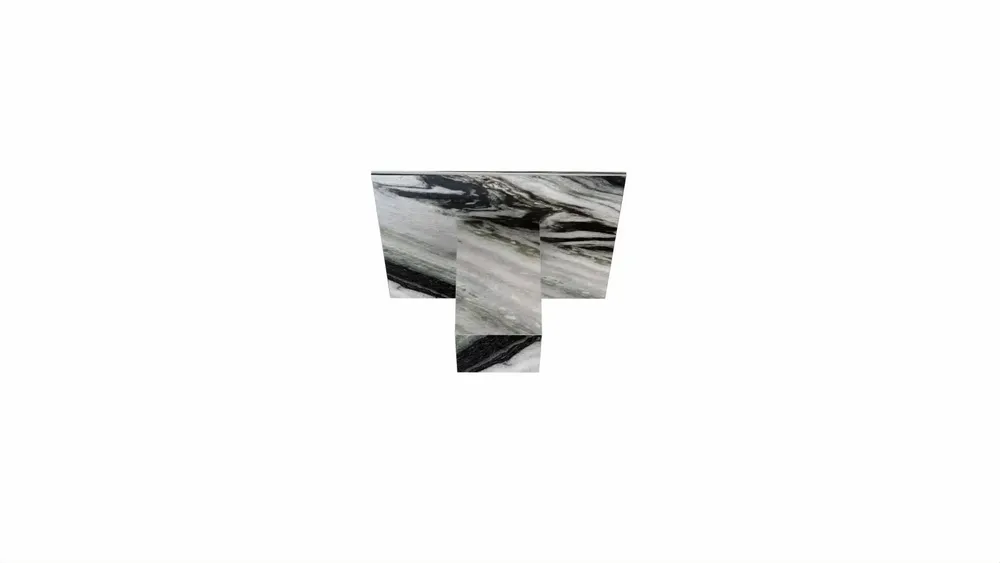Tables de jardin - Table basse - 70X70X40cm - Carrera - Marbre Panda - STONE VALLEY