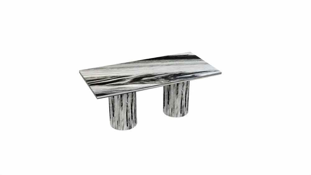 Tables for hotels - Coffee tables -100X50X40 cm - Jaspura - Marbre Panda - STONE VALLEY