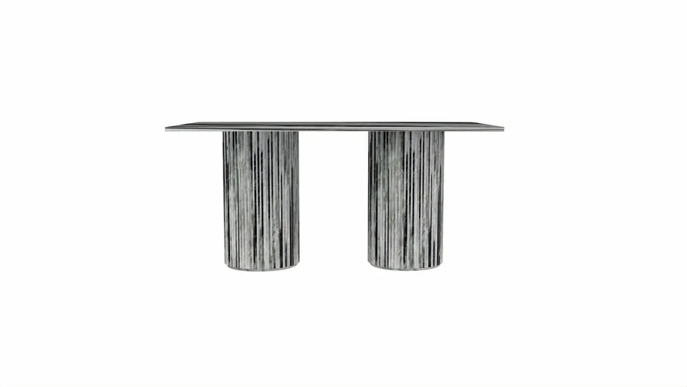 Lawn tables - Dining Tables -180X90X75 cm - Jaspura - Marbre Panda - STONE VALLEY