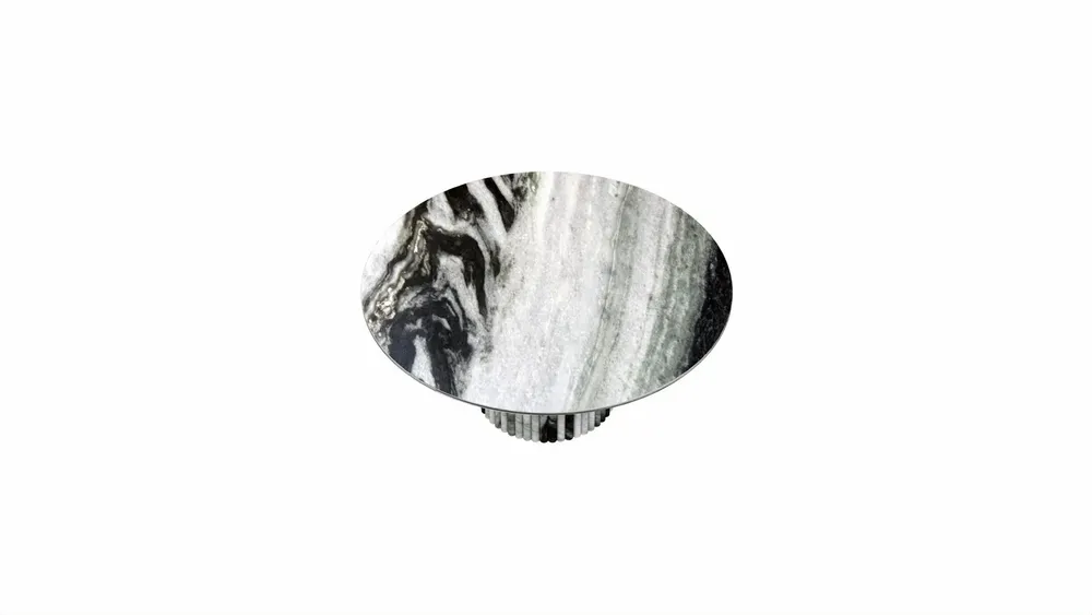 Tables de jardin - Tables à manger - 180X180X75 cm - Ocel - Marbre Panda - STONE VALLEY