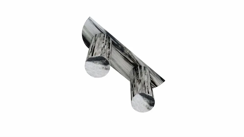 Tables for hotels - Console table -160X40X85 cm - Ombrure - Marbre Panda - STONE VALLEY