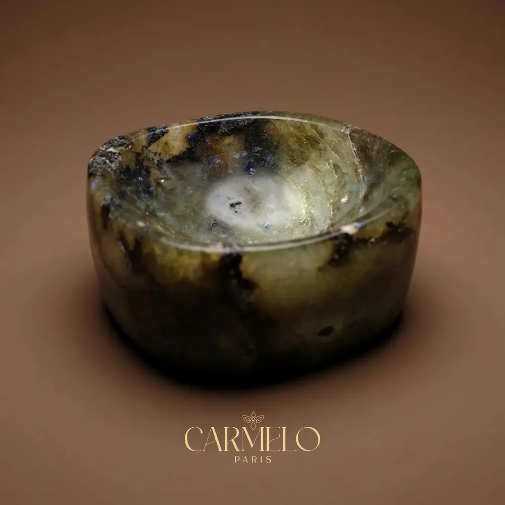 Decorative objects - Decorative Labradorite stone bowl - CARMELO PARIS