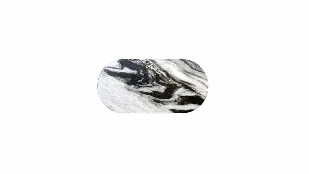 Lawn tables - Dining Tables -200X100X75 cm - Refleko - Marbre Panda - STONE VALLEY