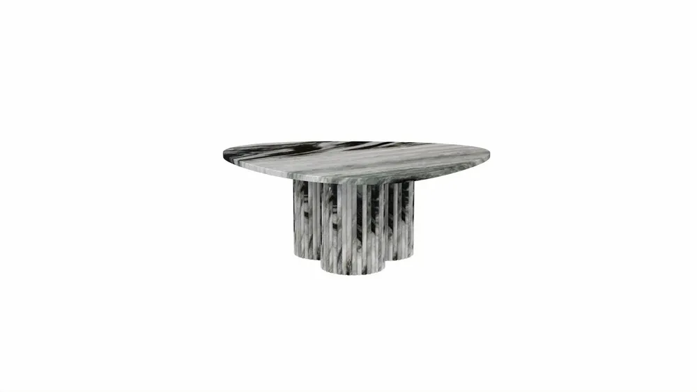 Tables de jardin - Tables basses - 100X100X40 cm - Rivage - Marbre Panda - STONE VALLEY